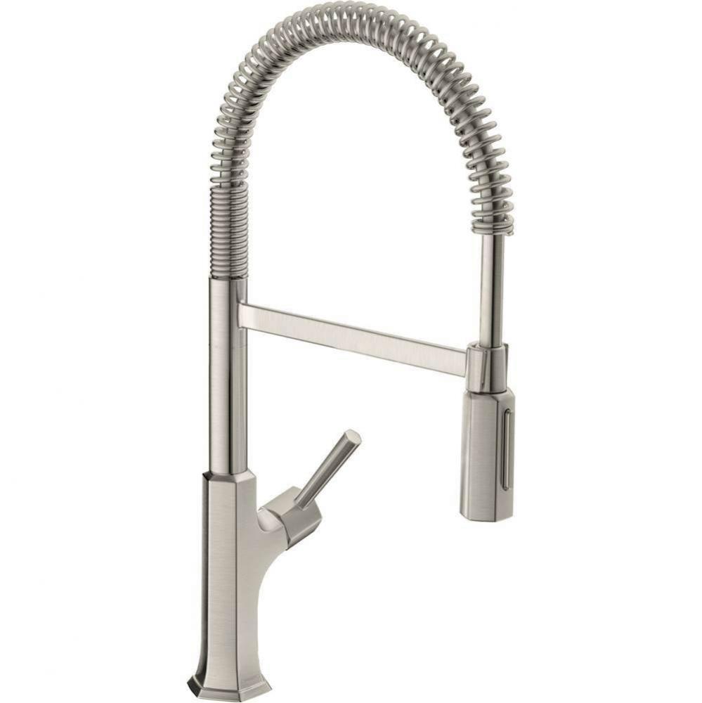 Semi-Pro Kitchen Faucet, 2-Spray, 1.75 Gpm In Steel Optic