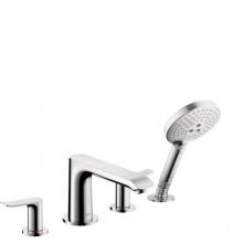 Hansgrohe Canada 31404001 - Metris 4-Hole Roman Tub Set Trim With 1.8 Gpm Handshower