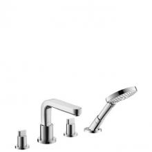 Hansgrohe Canada 31433001 - Metris S 4-Hole Roman Tub Set Trim With Full Handles With 1.