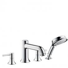 Hansgrohe Canada 14315001 - Talis C 4-Hole Roman Tub Set Trim With 1.8 Gpm Handshower