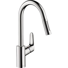 Hansgrohe Canada 04920000 - Focus Higharc Kitchen Faucet, 2-Spray Pull-Down, 1.5 Gpm In