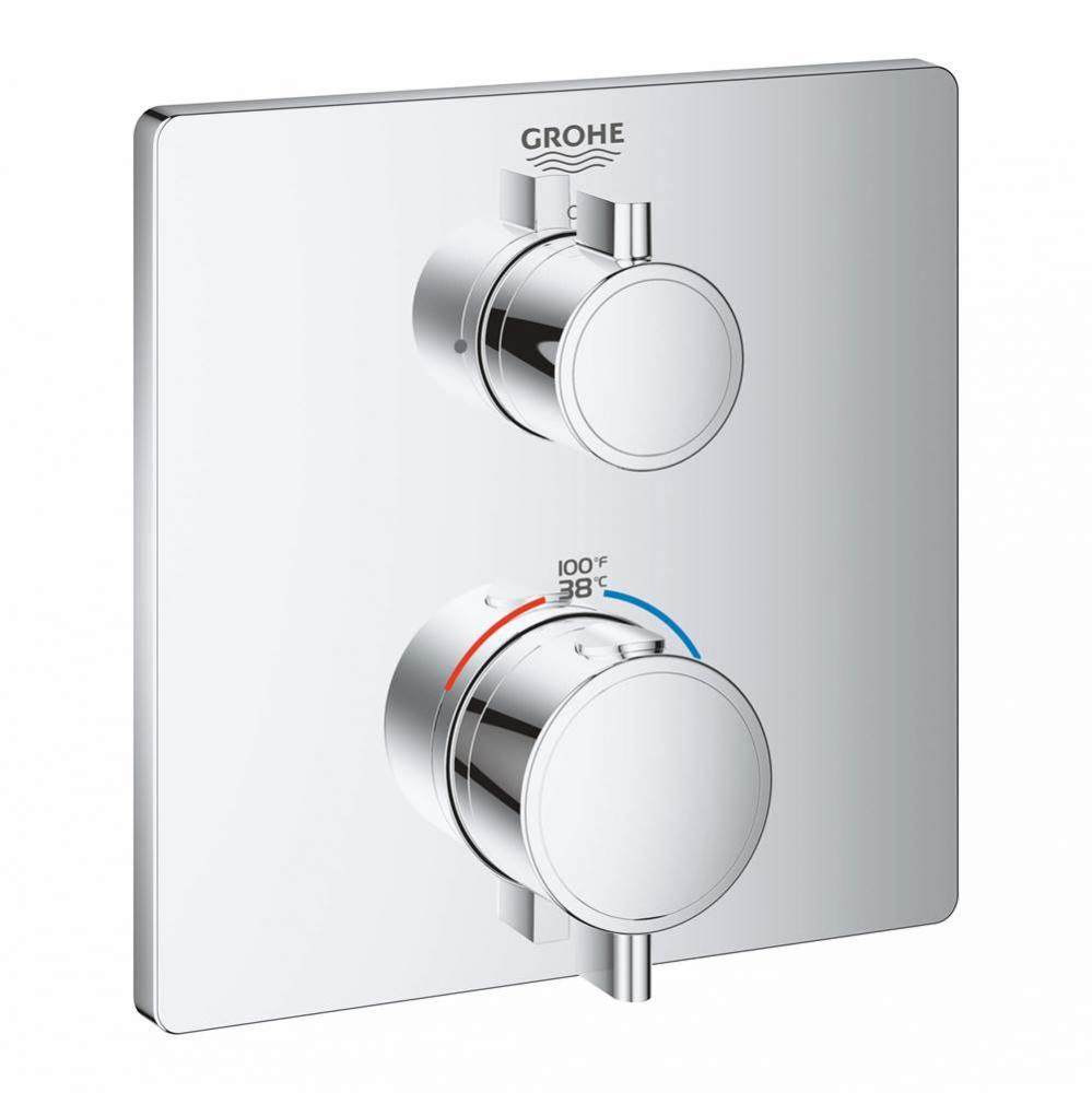 Dual Function 2 Handle Thermostatic Valve Trim