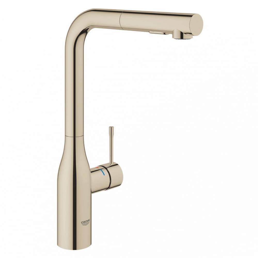 Single Handle Pull Out Kitchen Faucet Dual Spray 66 L min 175 gpm