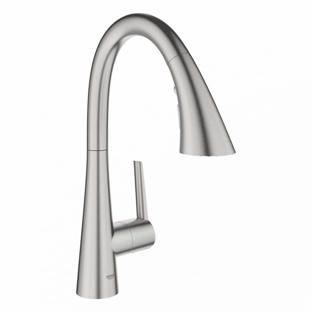 Zedra Single-Handle Pull Down Triple Spray Bar Faucet