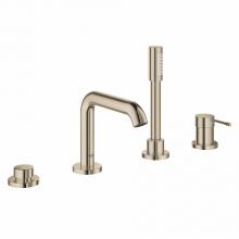 Grohe Canada 19578BEA - 4 Hole Single Handle Deck Mount Roman Tub Faucet with 66 L min 175 gpm Hand Shower