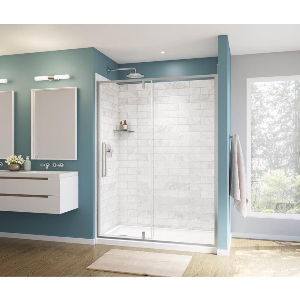 Uptown Pivot Shower Door 57-59 x 76 in. 8 mm