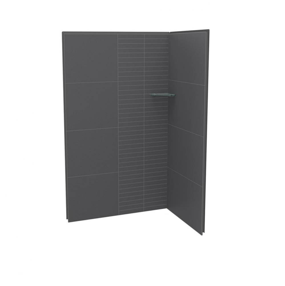 Utile 4832 Composite Direct-to-Stud Two-Piece Corner Shower Wall Kit in Metro Tux