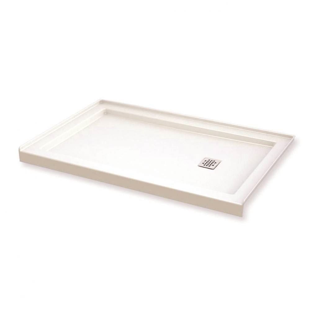 B3 Base 6032 Square Drain Alcove Installation White