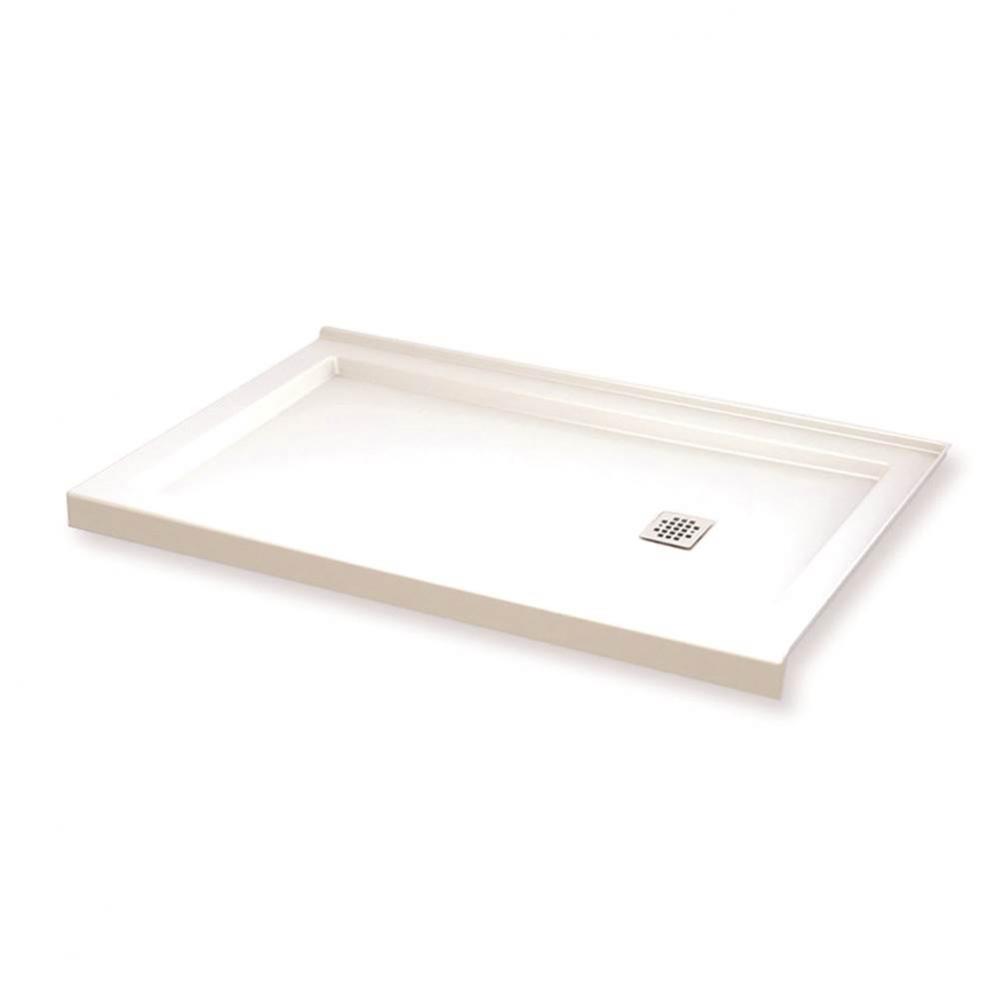 B3 Base 6030 Square Drain Right Corner Installation White