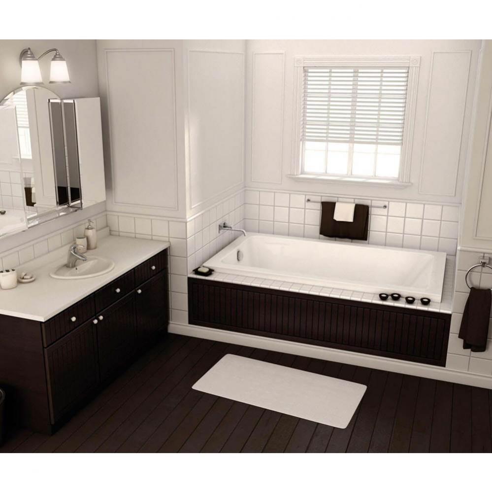 Pose 59.875 in. x 29.875 in. Drop-in Bathtub with Combined Whirlpool/Aeroeffect System End Drain i