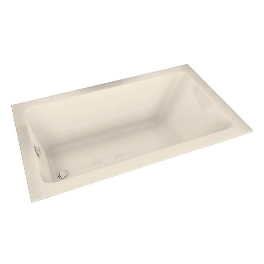 Pose 59.875 in. x 29.875 in. Drop-in Bathtub with End Drain in Bone