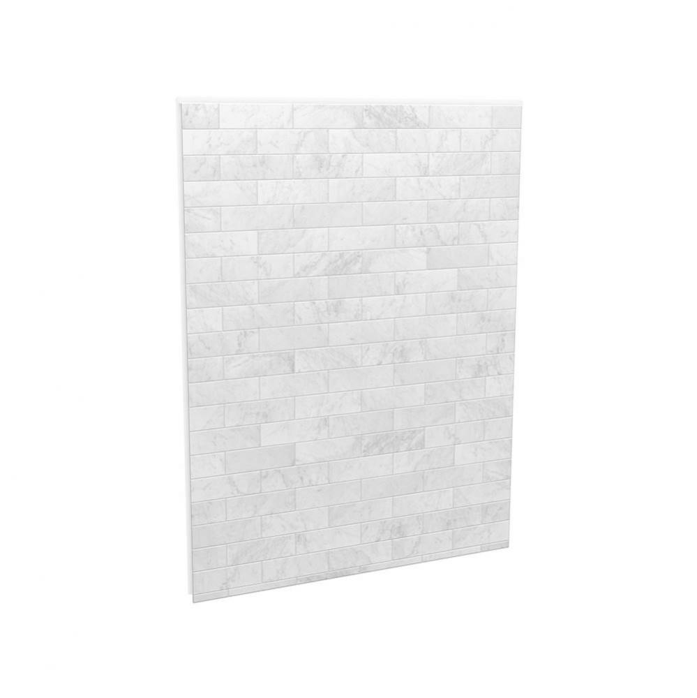 Utile 60 in. x 1.125 in. x 80 in. Direct to Stud Back Wall in Carrara