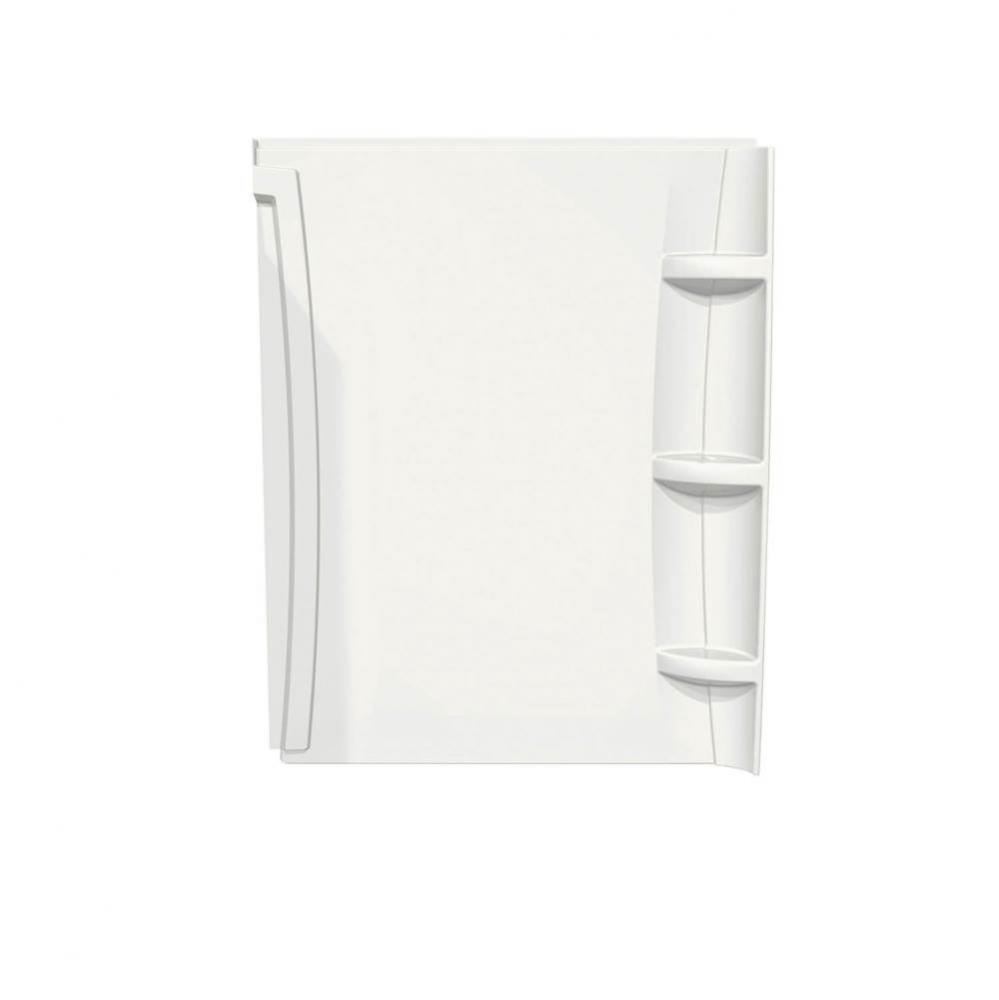 48 in. x 1.5 in. x 72 in. Direct to Stud Back Wall in White