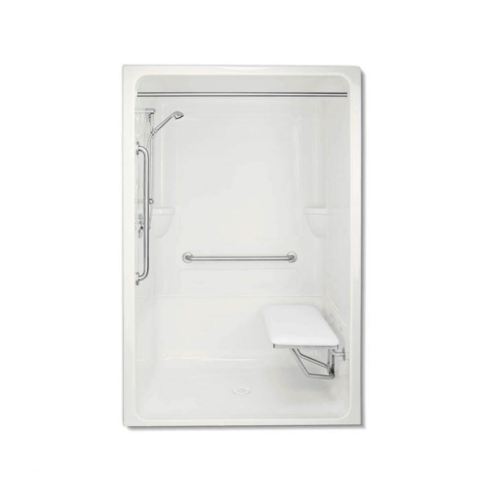 BF3648 56.25 in. x 36.375 in. x 82.25 in. 1-piece Shower in White