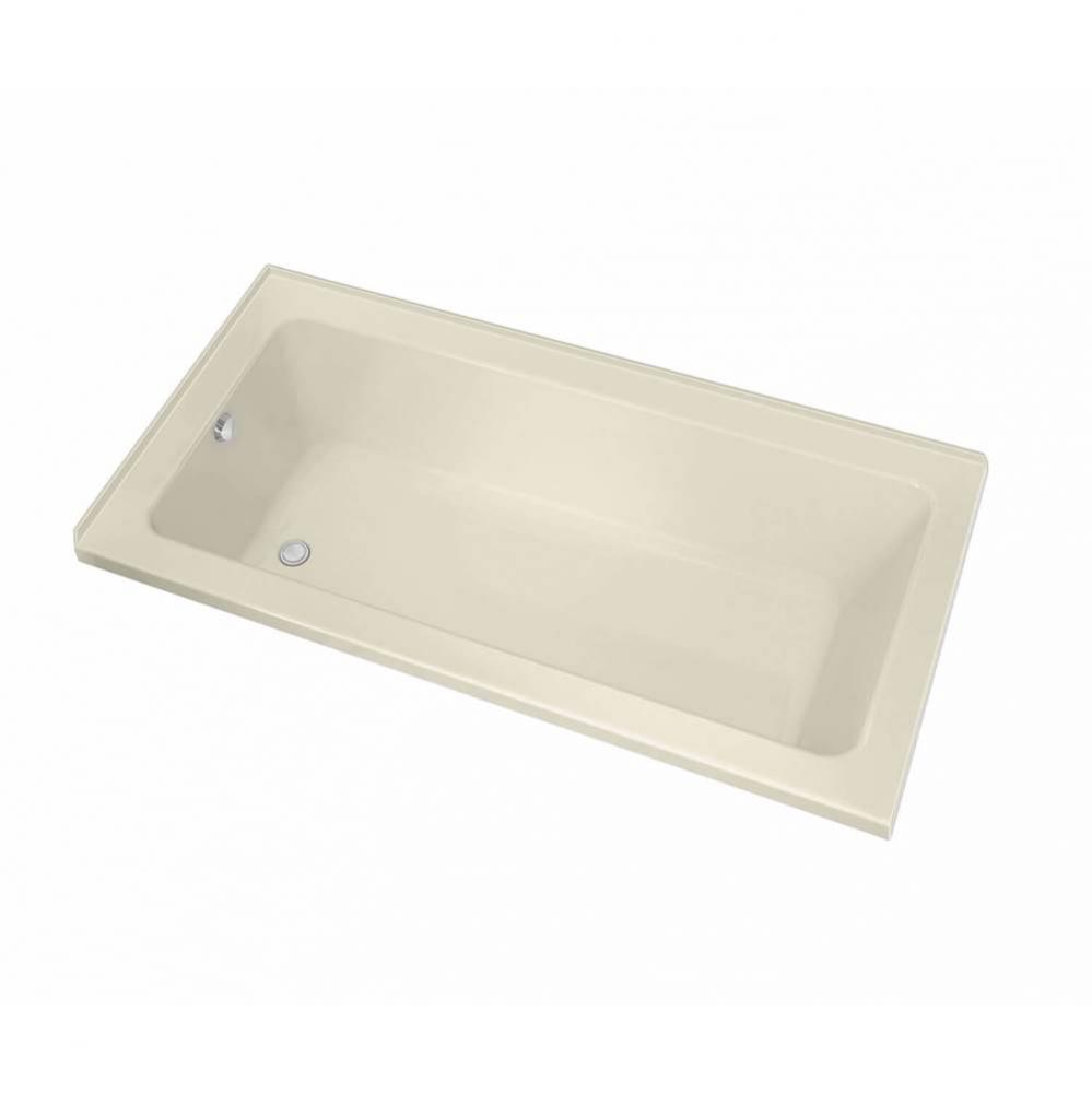 Pose IF 59.625 in. x 31.625 in. Corner Bathtub with Right Drain in Bone