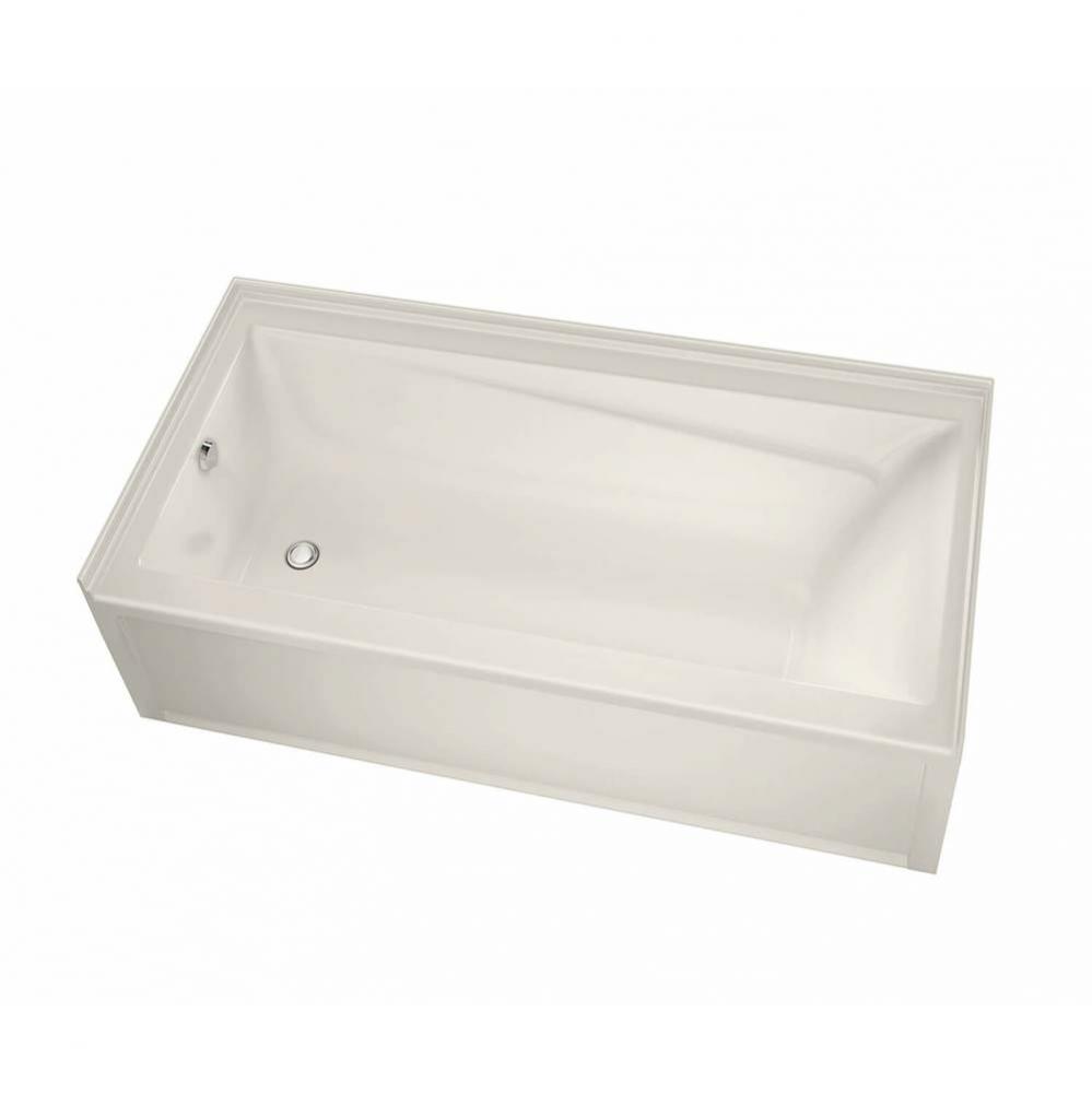 Exhibit IFS DTF 59.875 in. x 36 in. Alcove Bathtub with Aeroeffect System Right Drain in Biscuit