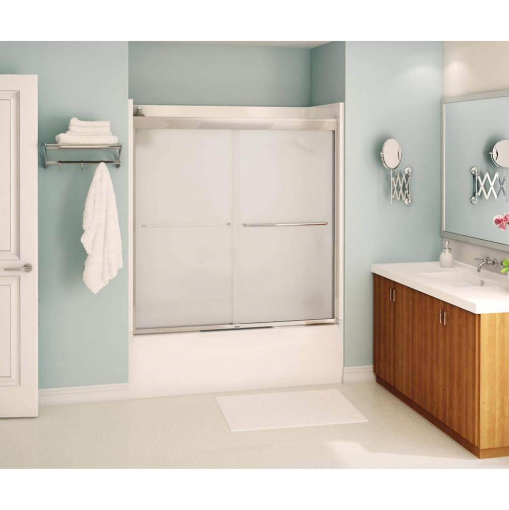 Kameleon SC 55-59 in. x 57 in. Bypass Tub Door with Mistelite Glass in Chrome