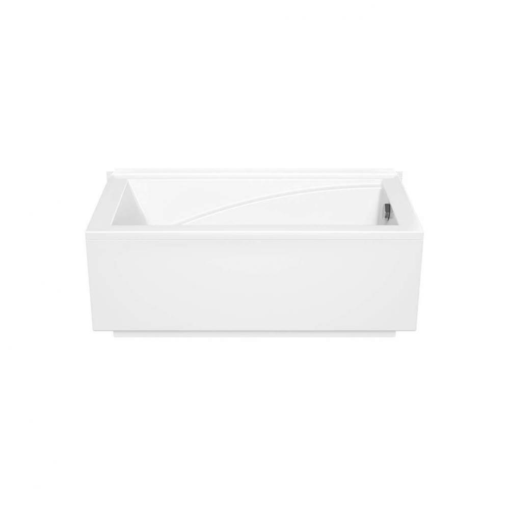 ModulR wall mounted (with armrests) 59.625 in. x 31.875 in. Wall Mount Bathtub with Right Drain in