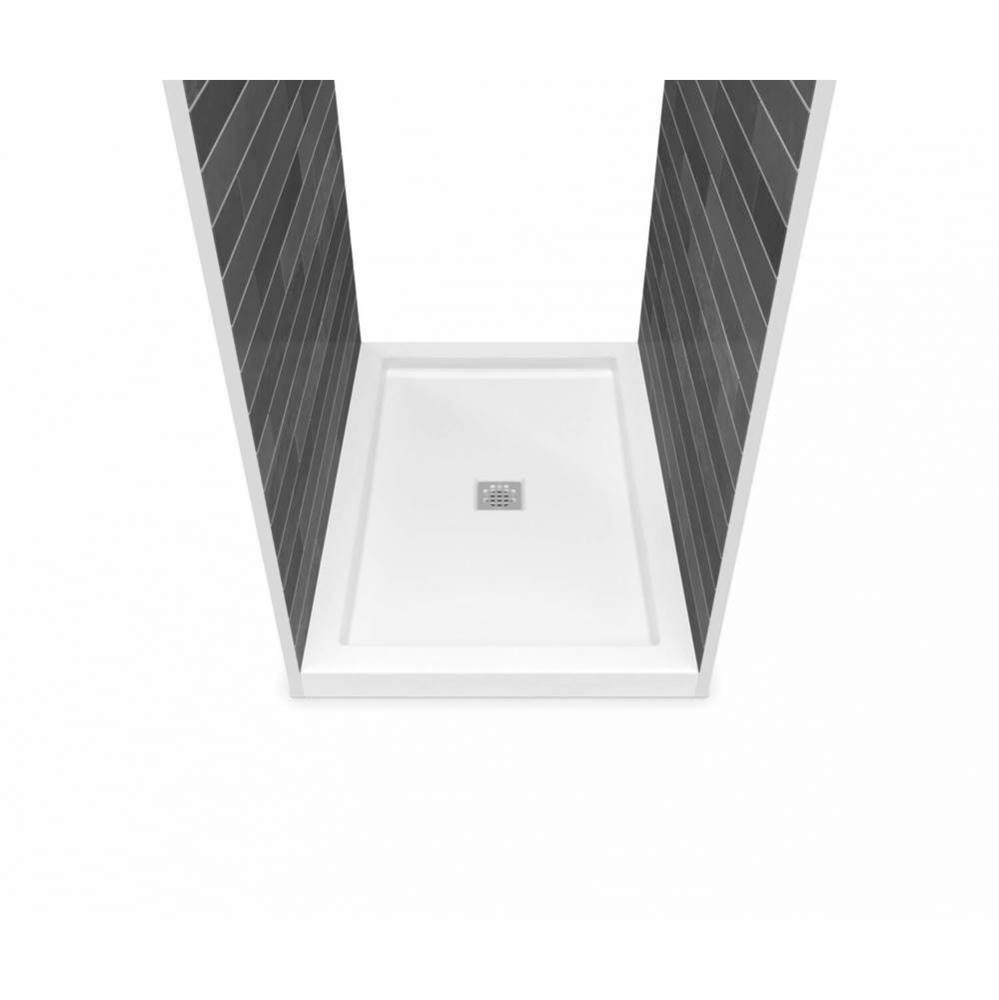 B3 Base 4834 Square Drain Tunnel White