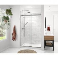 Maax Canada 136693-900-084-000 - Revelation Round Sliding Shower Door 44-47 x 70.5-73 in. 8 mm