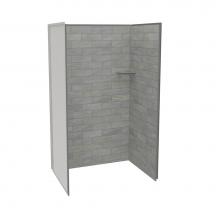 Maax Canada 107459-312-505 - Utile 4832 Composite Direct-to-Stud Three-Piece Alcove Shower Wall Kit in Organik Clay