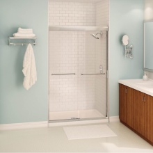 Maax Canada 139662-900-084-000 - Tonik 40-44 x 71 in. 6 mm Bypass Shower Door for Alcove Installation with Clear Glass in Chrome