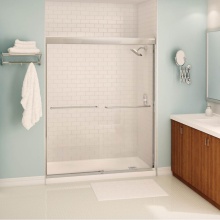 Maax Canada 139664-900-084-000 - Tonik 51-55 x 71 in. 6 mm Bypass Shower Door for Alcove Installation with Clear Glass in Chrome