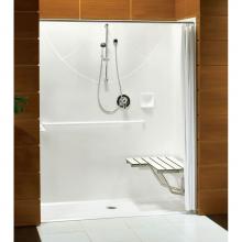 Maax Canada 105089-L-000-004 - Outlook BFS-6036F 62.75 in. x 39.5 in. x 78.75 in. 1-piece Shower in Bone