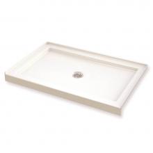 Maax Canada 410001-501-001 - B3 Base 4832 Round Drain Alcove Installation White