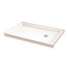 Maax Canada 420005-L-501-001 - B3 Base 6032 Square Drain Alcove Installation White