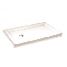 Maax Canada 420005-L-502-001 - B3 Base 6032 Square Drain Left Corner Installation White