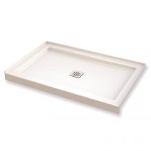 Maax Canada 420003-501-001 - B3 Base 4836 Square Drain Alcove Installation White