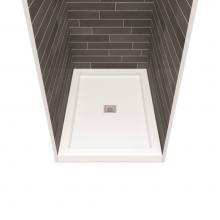 Maax Canada 420003-504-001 - B3 Base 4836 Square Drain Alcove-Deep Installation White