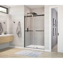 Maax Canada 136271-900-380-000 - Duel 44-47 x 70.5-74 in. 8 mm Bypass Shower Door for Alcove Installation with Clear glass in Matte