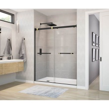 Maax Canada 136272-900-380-000 - Duel 56-58.5 x 70.5-74 in. 8 mm Bypass Shower Door for Alcove Installation with Clear glass in Mat