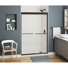 Maax Canada 134674-900-340-000 - Kameleon SC 43-47 x 71 in. 8 mm Bypass Shower Door for Alcove Installation with Clear glass in Mat