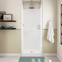 Maax Canada 101162-000-002-000 - Jupiter F32 32 x 33 AcrylX Alcove Center Drain One-Piece Shower in White