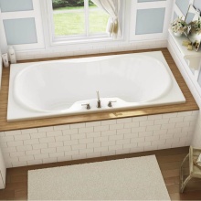 Maax Canada 101227-091-001-000 - Cambridge 72 x 36 Acrylic Drop-in Center Drain 10 Microjets Bathtub in White