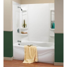 Maax Canada 101594-000-129-000 - Finesse 59 61 x 34 Polystyrene Glue up Five-Piece Tub Wall Surround in White