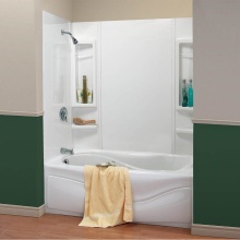 Maax Canada 101646-000-129-000 - Panama 59 Polystyrene Glue up Five-Piece Tub Wall Surround in White