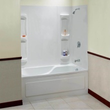 Maax Canada 102573-000-129-000 - Utah 59 Polystyrene Glue up Five-Piece Tub Wall Surround in White