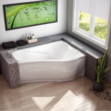 Maax Canada 102937-103-001-100 - Vichy ASY 59.875 in. x 42.875 in. Corner Bathtub with Aeroeffect System Left Drain in White
