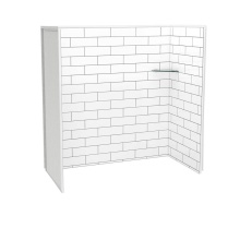 Maax Canada 103424-301-526-000 - Utile 6030 Composite Direct-to-Stud Three-Piece Tub Wall Kit in Metro Tux