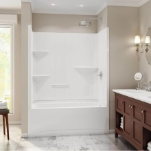Maax Canada 105915-000-001-004 - Camelia TS-6032 AFR Acrylic Alcove Left-Hand Drain Two-Piece Tub Shower in White