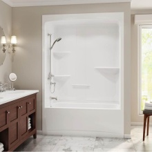 Maax Canada 105916-000-001-001 - Camelia TSR-6032 AFR Acrylic Alcove Left-Hand Drain One-Piece Tub Shower in White