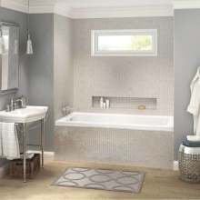 Maax Canada 106391-000-001-103 - Skybox 7236 IF Acrylic Alcove Left-Hand Drain Bathtub in White