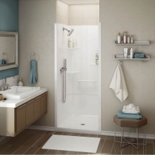 Maax Canada 107007-000-001-003 - ALLIA SH-3636 Acrylic Alcove Center Drain Two-Piece Shower in White