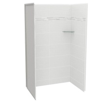 Maax Canada 107455-300-524-000 - Utile 4832 Composite Direct-to-Stud Three-Piece Alcove Shower Wall Kit in Origin Arctik