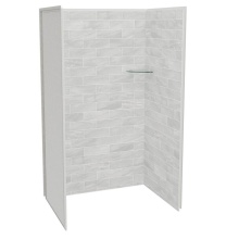 Maax Canada 107459-312-504-000 - Utile 4832 Composite Direct-to-Stud Three-Piece Alcove Shower Wall Kit in Organik Permafrost