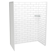 Maax Canada 107464-301-526-000 - Utile 6036 Composite Direct-to-Stud Three-Piece Alcove Shower Wall Kit in Metro Tux